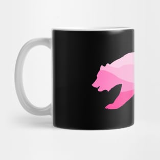 pink mountain bear Mug